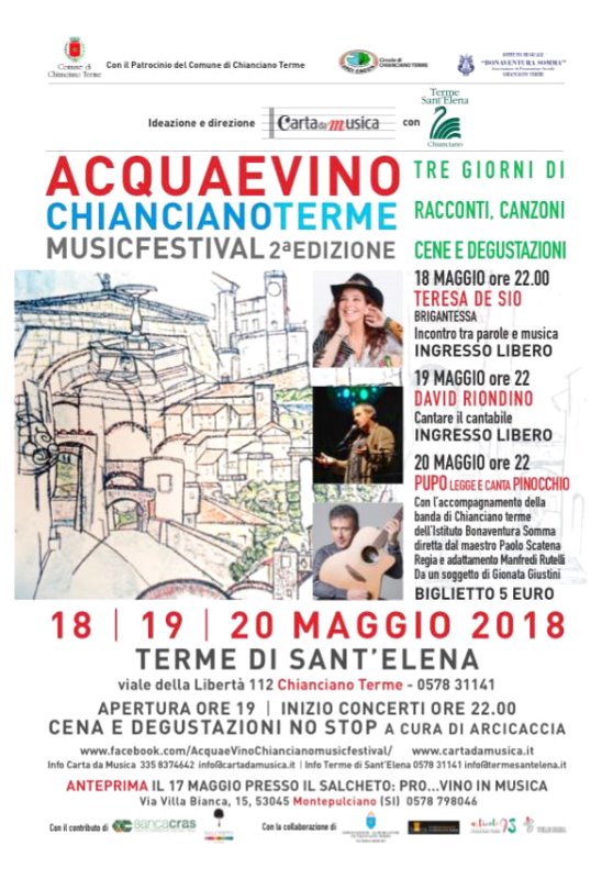 Acqua&Vino Music Festival, seconda edizione
torna la grande musica a Chianciano Terme